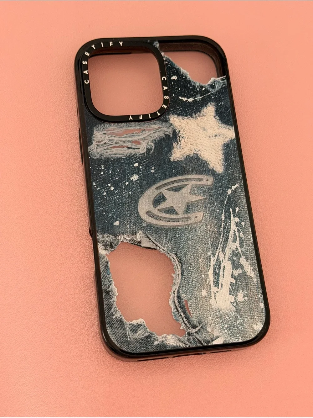 Casetify iPhone 16 pro max Denim Style Blue iPhone Case